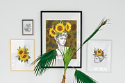 SUNFLOWERS watercolor elements, an Illustration by Elena_Sedova (Thumbnail 3 of 14)