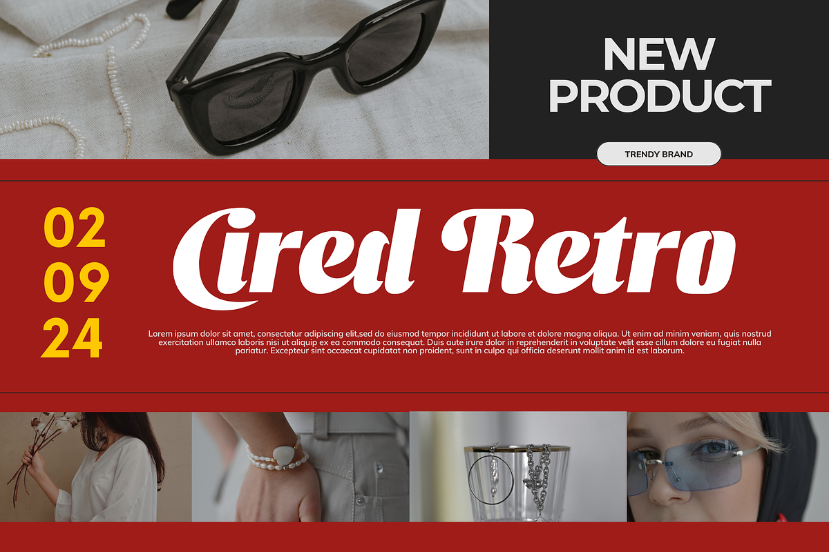 Keryla Retro - Branding Logo Font, a Sans Serif Font by Nirmana Visual (Photo 9 of 11)