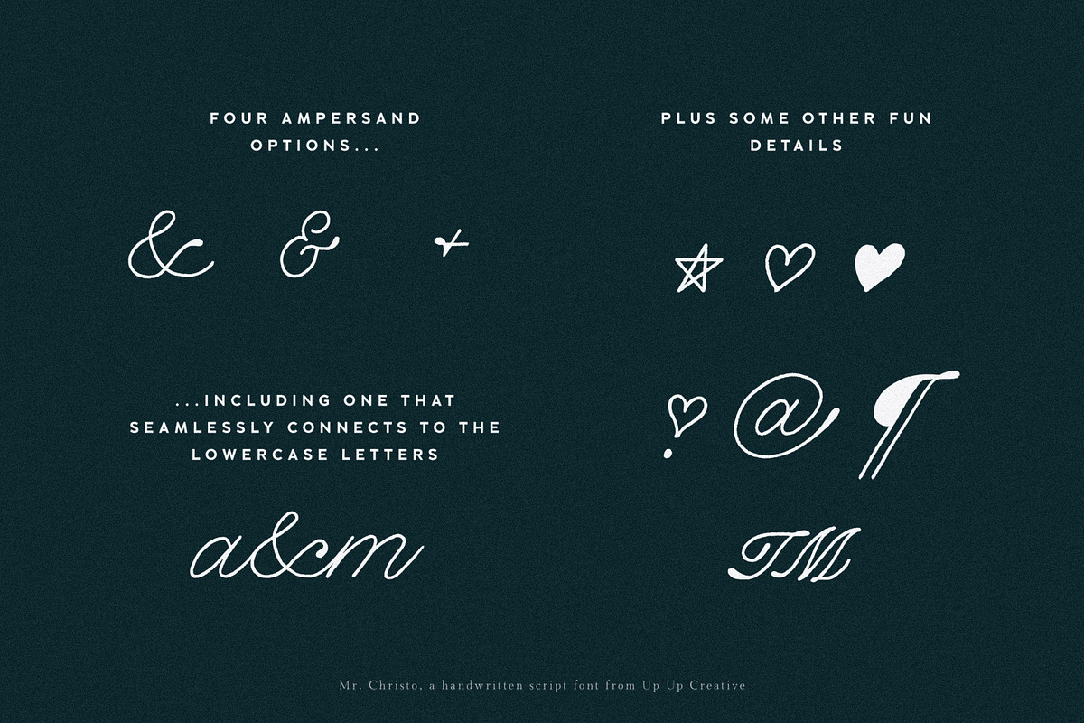 Mr Christo Calligraphy Script Font, a Script Font by Up Up Creative (Photo 15 of 16)