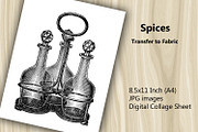 Sheet Transfer to Fabric - Spices, a Print Template by Kseniya-Omega (Thumbnail 1 of 3)