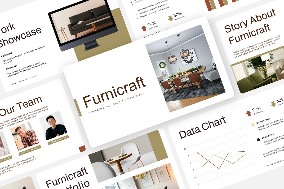 Furniture Keynote Design Template, a Presentation Template by Kren Studio (Photo 2 of 8)