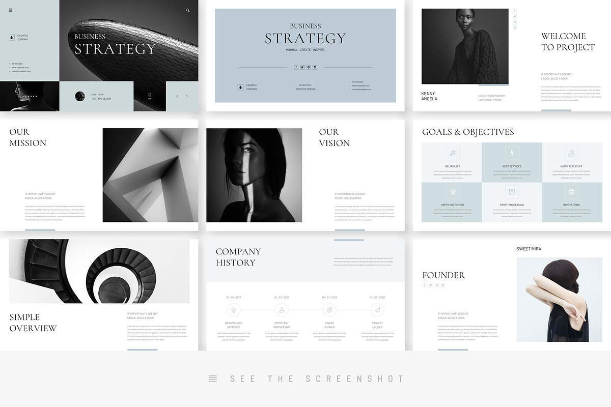 Strategy Minimal PowerPoint Template, a Presentation Template by TemplatesForest (Photo 3 of 9)