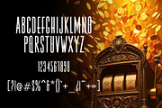 Roulette Tall Casino Style Font, a Sans Serif Font by SpiralShare Digital (Thumbnail 3 of 3)
