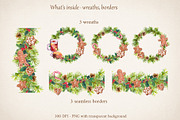Watercolor Christmas Food Clipart, a Food Illustration by Where summer is (Thumbnail 7 of 11)