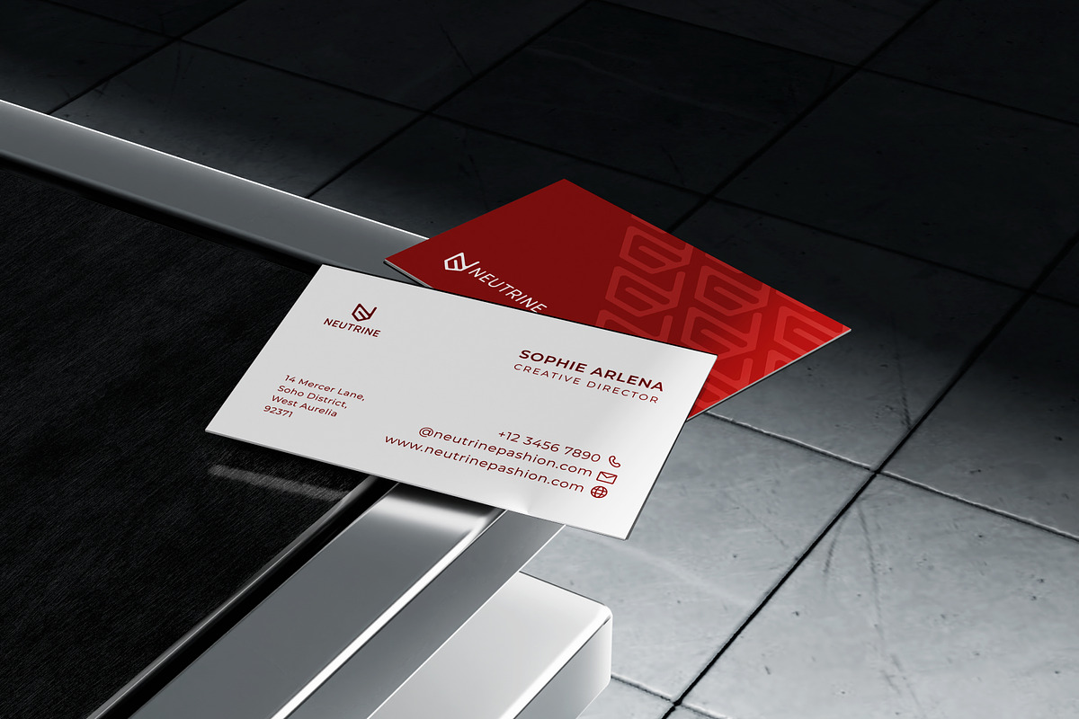 Business Card Mockup, an Advertising Mockup by SLAB! Design (Photo 6 of 6)