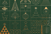 Christmas linear design elements, an Object Graphic by venimo (Thumbnail 12 of 12)