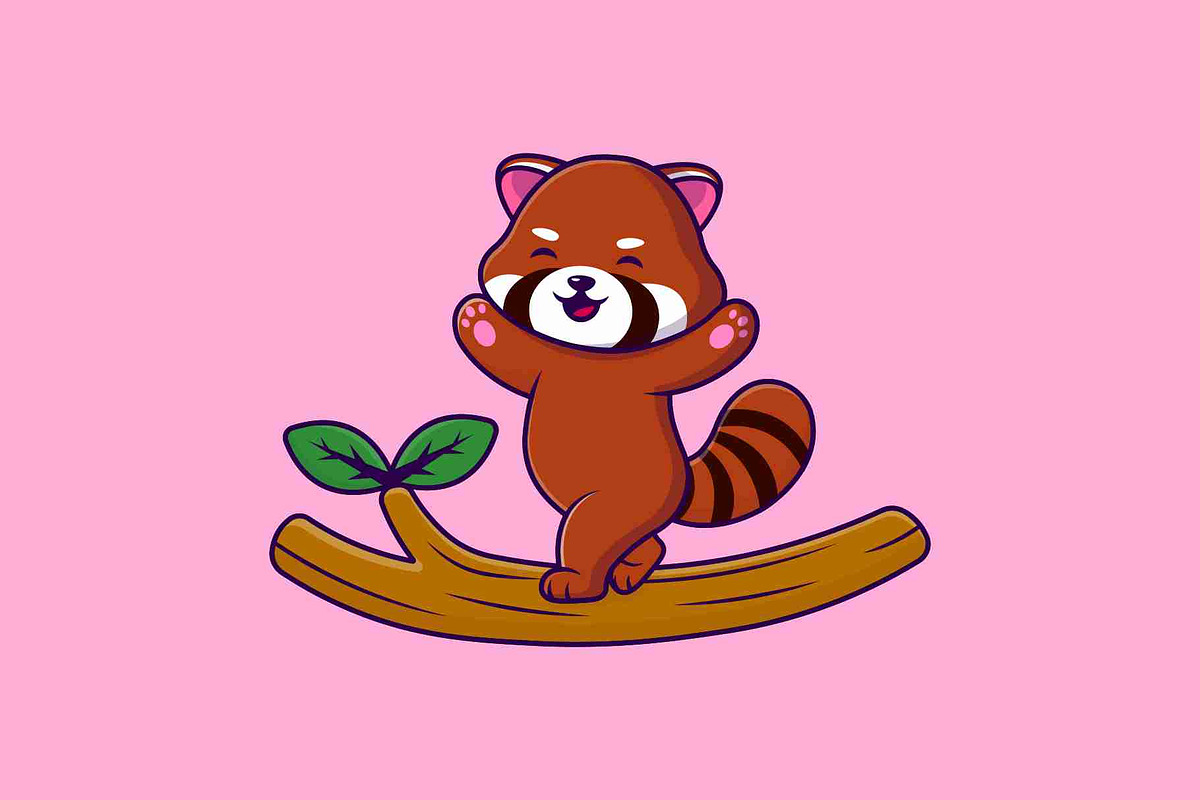 Cute Animal On Branch Pack Cartoon, an Animal Illustration by Artstorystudio (Photo 2 of 5)