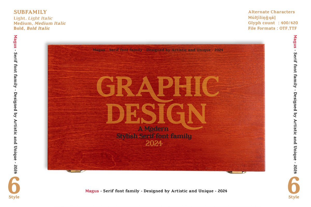 Magus - Serif font family, a Serif Font by Artistic & Unique (Photo 15 of 15)