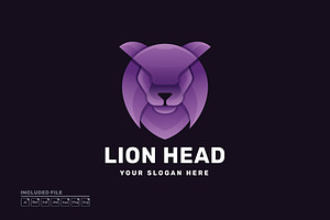 Lion Head Logo Icon Design Vector, a Branding & Logo Template by yuanesei
