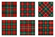 Seamless Christmas Plaid Digital Pap, an Illustration by CreationArt (Thumbnail 2 of 5)