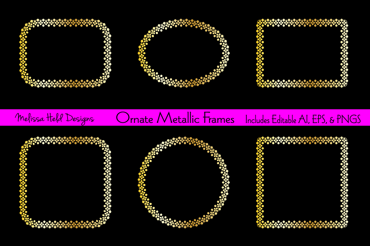 Ornate Metallic Frames