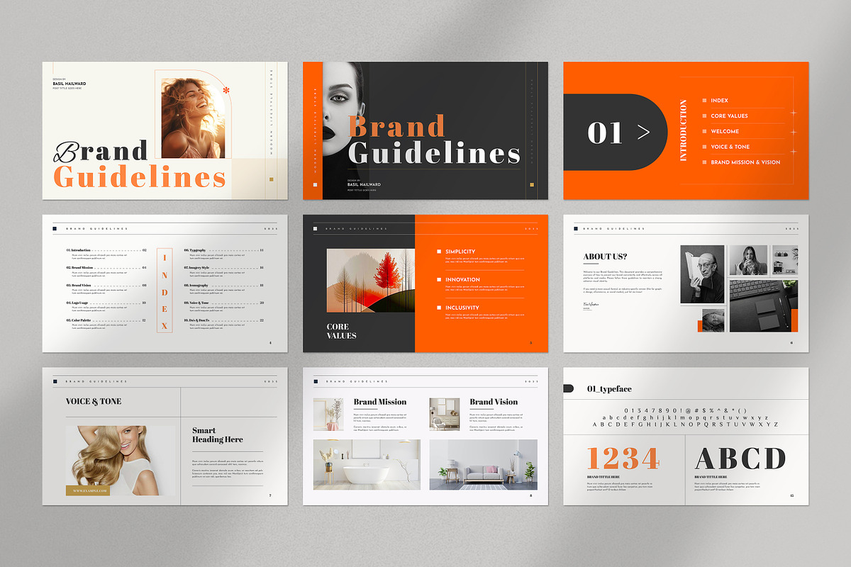 brand guideline Template preview 3