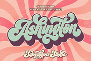Retro Ashington - Vintage Font, a Script Font by Subectype Studio (Thumbnail 1 of 11)