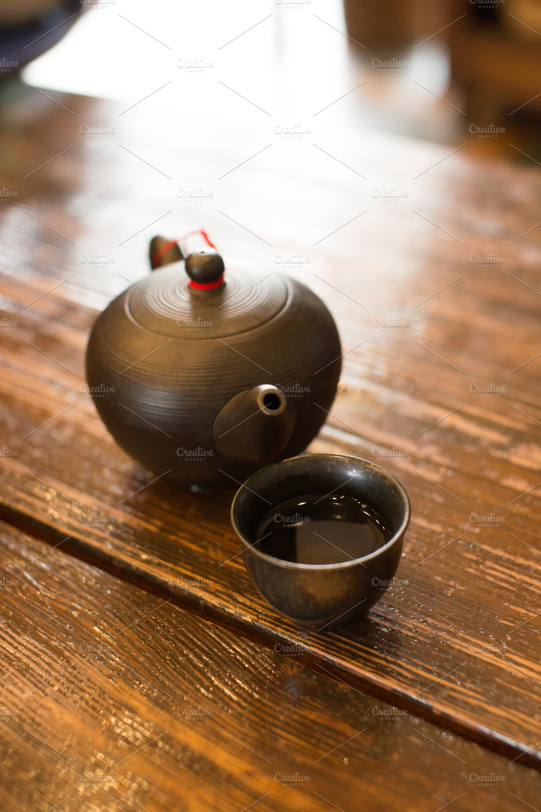 Wooden Tea Set