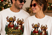 Reindeer King and Queen CutePNG, an Object Graphic by Star Graphic Design (Thumbnail 2 of 6)