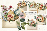 Romantic flower clipart bundle, a Decorative Illustration by Vasmila (Thumbnail 8 of 21)