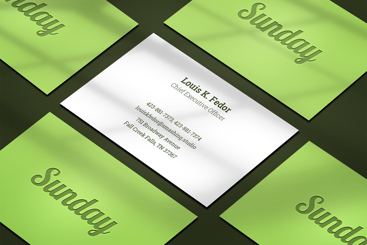 Business card Template & 3 Mock-up, a Business Card Template by Smashing_Studio (Photo 3 of 11)
