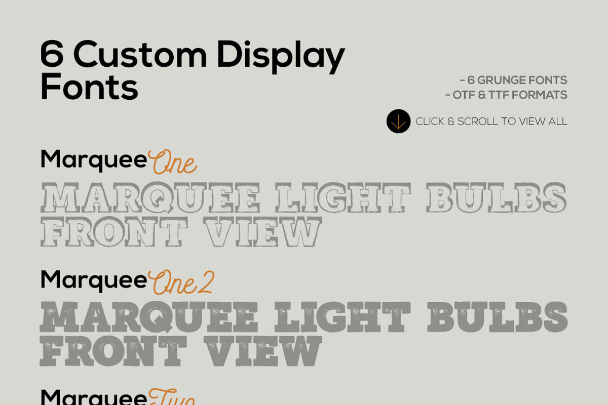 Marquee Light Bulbs - Front View, a Graphic by TVartworks (Photo 9 of 18)