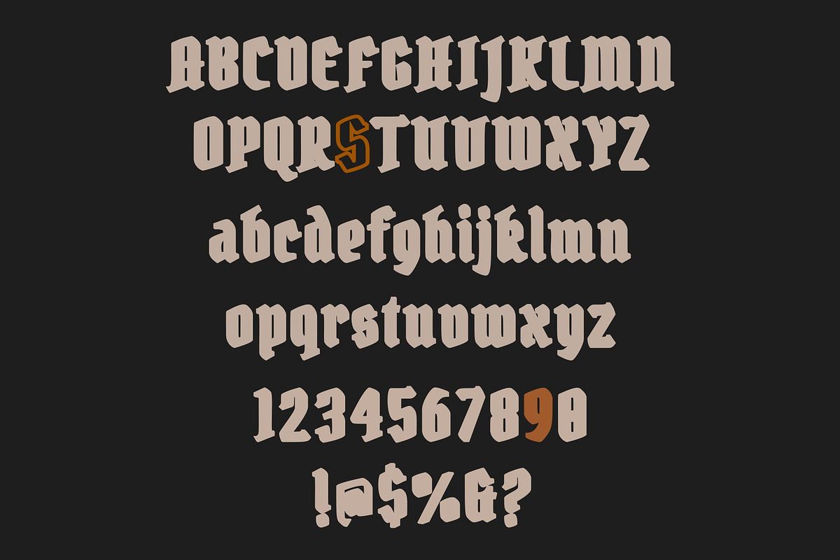 oldboy modern blackletter font, a Blackletter Font by nicollr's store (Photo 1 of 3)