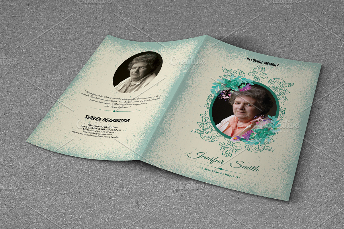 Funeral Program Template-T548, a Brochure Template by Template Shop (Photo 4 of 4)