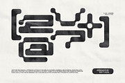 K-100 Font a Pixelated Modular Font, a Sans Serif Font by softulka (Thumbnail 3 of 7)
