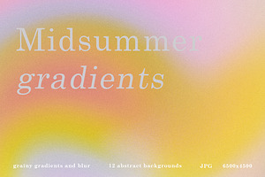 12 Blurred & Grainy gradients