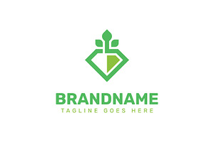 Diamond Plant Logo, a Branding & Logo Template by Pray Art Design Studio