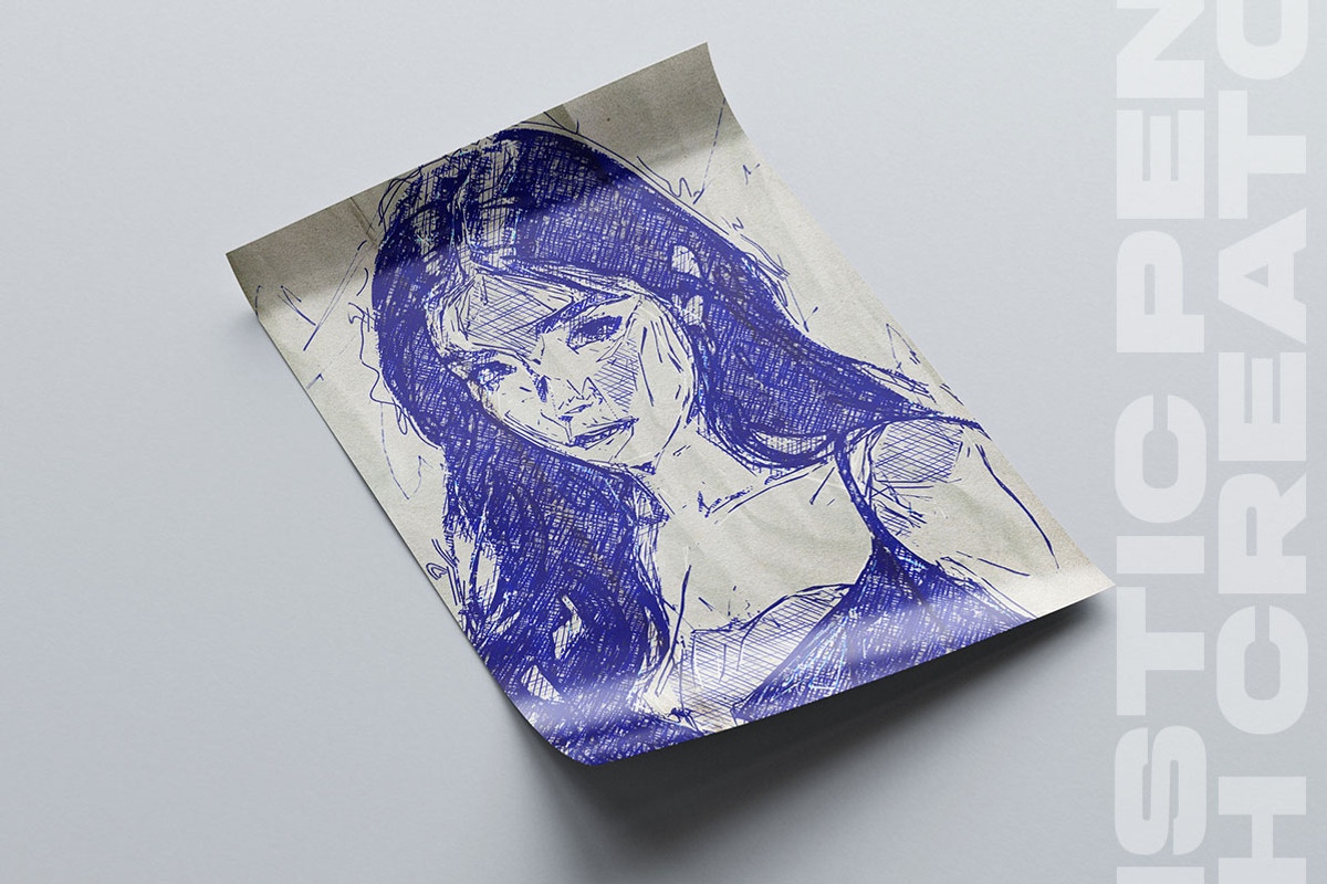 Realistic Pen Sketch Creator, an Action Add-On by Amorjesu.com (Photo 18 of 37)