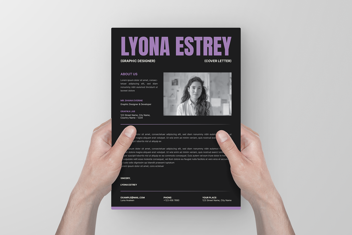 Modern Minimalist CV Resume, a Resume Template by Annora Studio (Photo 3 of 6)