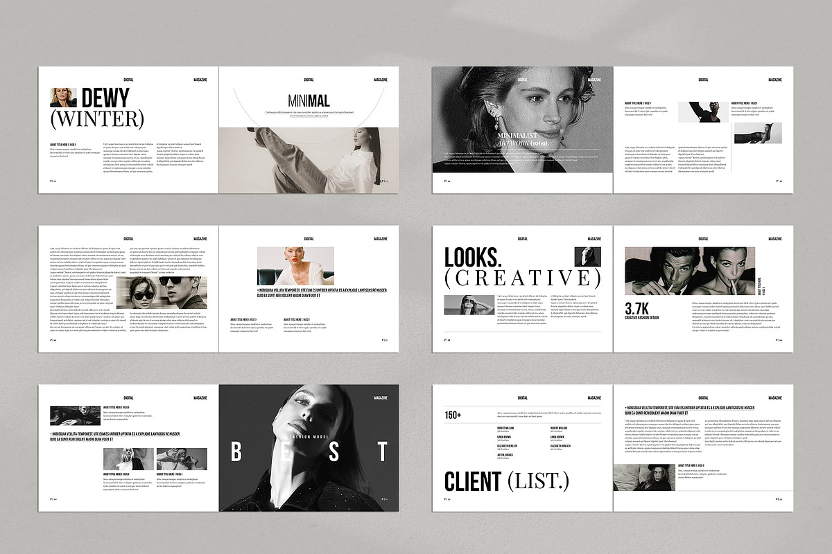 Digital Magazine Layout Landscape, a Magazine Template by NorthPeak (Photo 12 of 12)