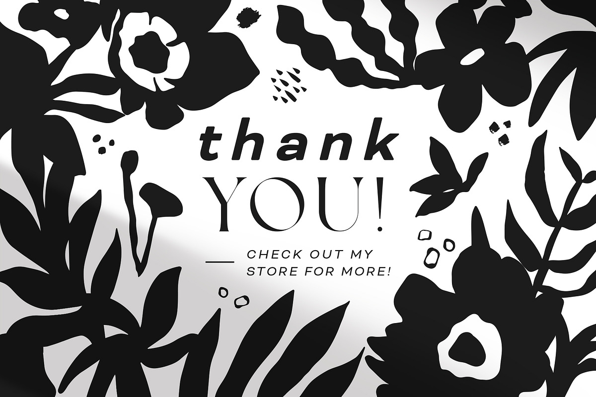 Abstract Botanical Vector Collection, a Decorative Illustration by rouxsupplyco (Photo 13 of 13)