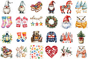 Nordic Christmas Clipart, an Illustration by Sublimation Artist (Thumbnail 2 of 6)
