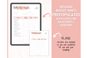 Wedding Budget Planner - Pink BUNDLE, a Templates & Theme by Templatables (Thumbnail 7 of 10)