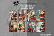 Cute Xmas Santa Claus Journal Pages, a Person Illustration by Digital Art Mahdiseño (Thumbnail 9 of 10)