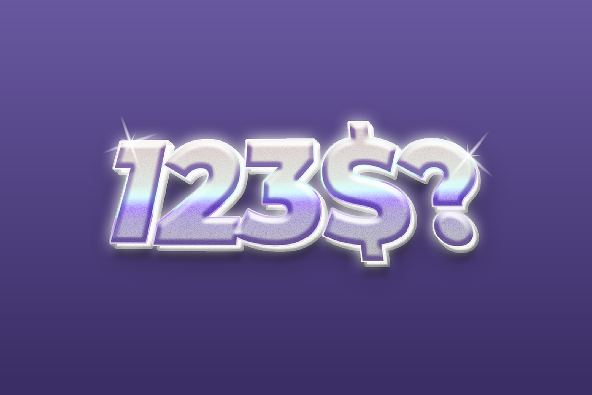 Iridescent Chrome 3D Text Effect preview 2