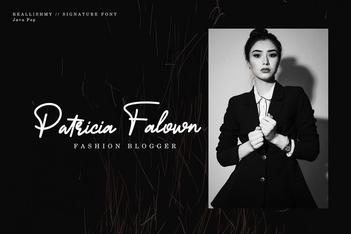 Reallishmy // Signature Font preview 4