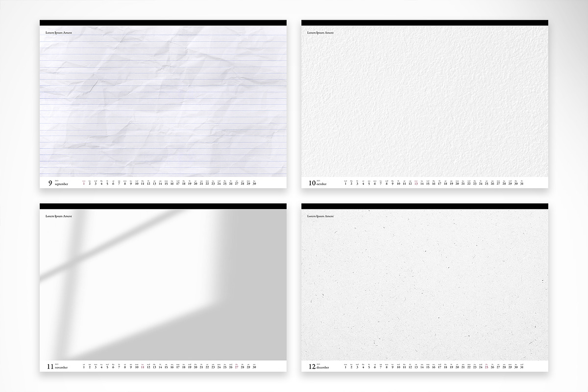 Clean Landscape 2025 Calendar, a Stationery Template by McLittle Stock (Photo 5 of 5)