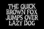 Zorth Samlo - Death Metal Font, a Blackletter Font by Sealoung (Thumbnail 4 of 8)