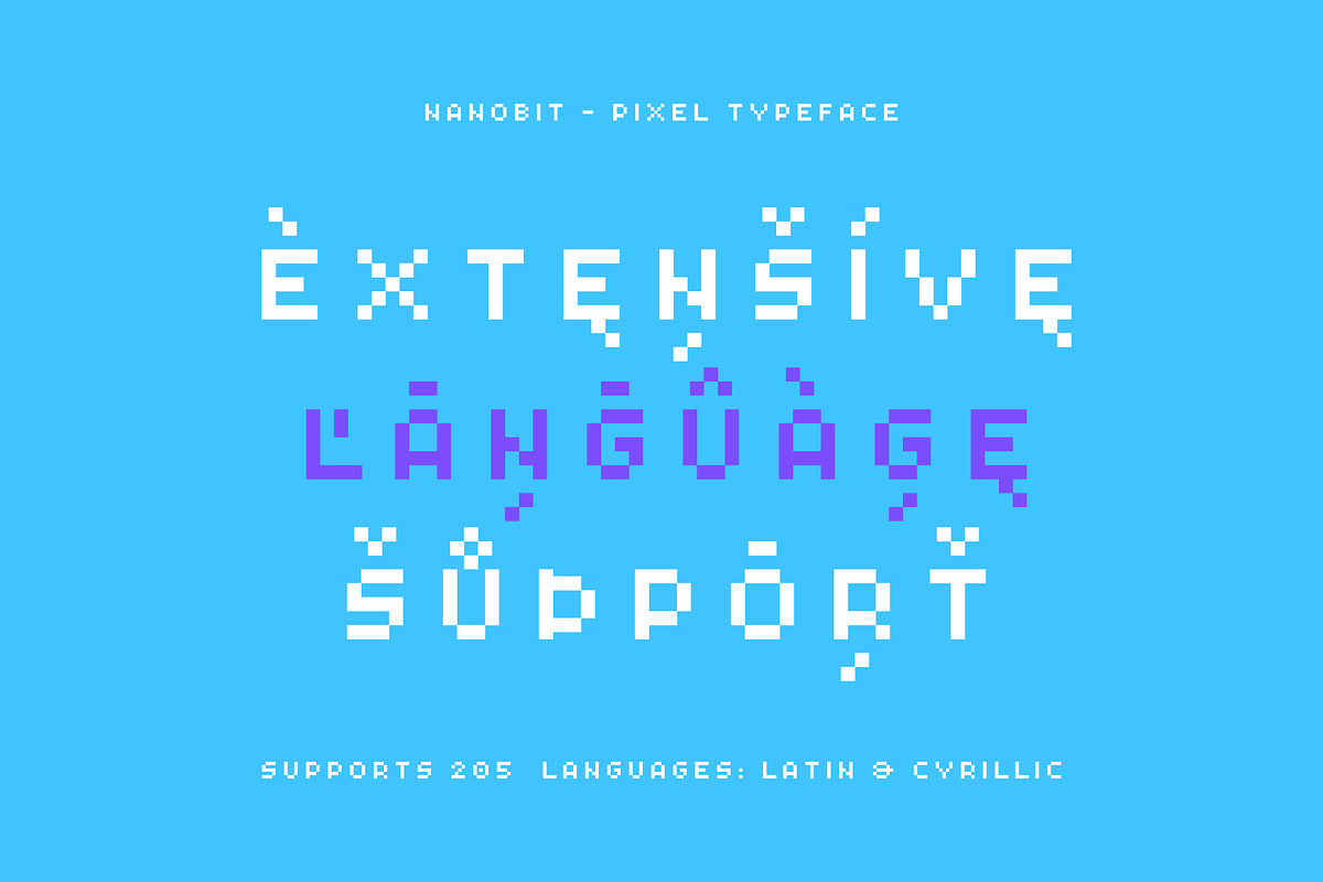 Nanobit - Pixel Typeface, a Sans Serif Font by alpercakici (Photo 4 of 15)
