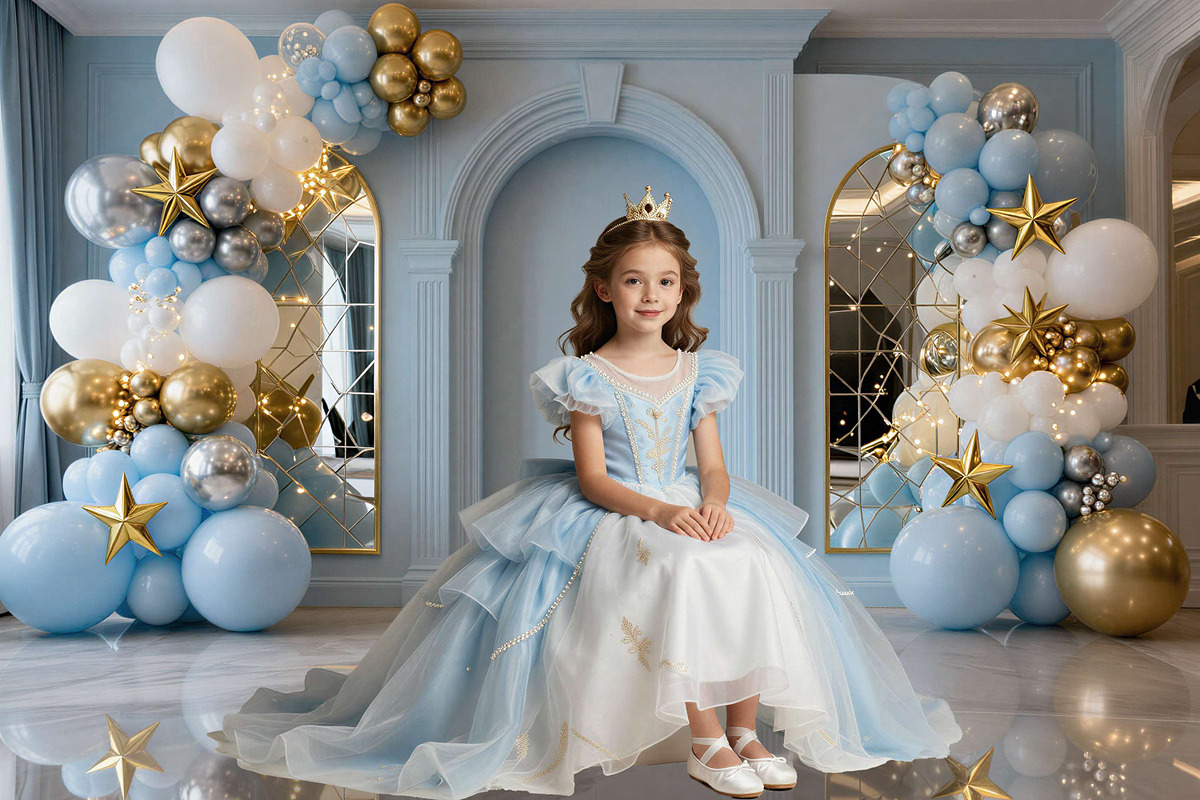 Blue Birthday Balloon Backdrops, a Background Graphic by 3Motional (Photo 6 of 20)