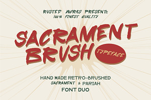 Sacrament Brush Font Duo