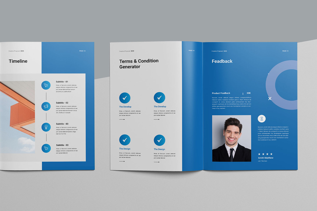 Creative Proposal Template, a Brochure Template by KreateTribe (Photo 6 of 8)