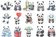 Funny Panda Sketch Art Clipart, an Illustration by Designking (Thumbnail 2 of 5)