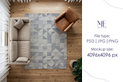 Rug Mockup Living Room Carpet, a Mockup by Mie Mockup Studio (Thumbnail 3 of 8)