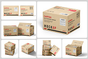 Kraft Carton Packaging Box Mockup, a Packaging Mockup by Ram Studio (Thumbnail 4 of 13)