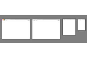 Browser mockups set. Web, a Technology Illustration by Things for designers