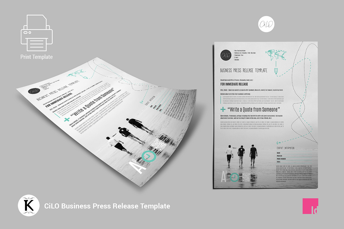 CiLO Business Press Release, a Stationery Template by Keboto