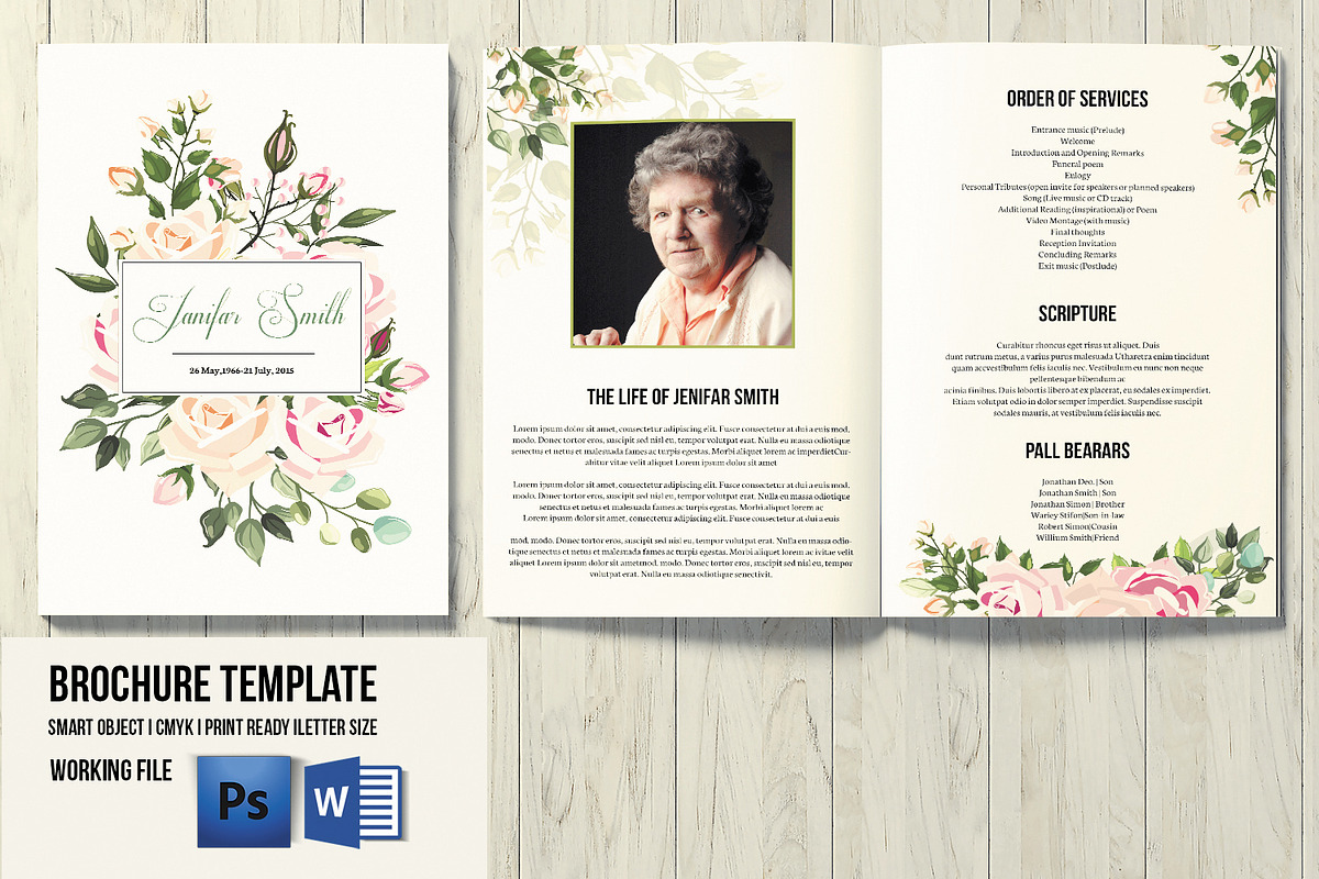Funeral Program Template - V1000