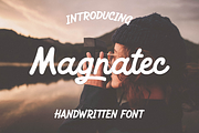 Magnatec, a Script Font by Larin Type Co. (Thumbnail 1 of 10)