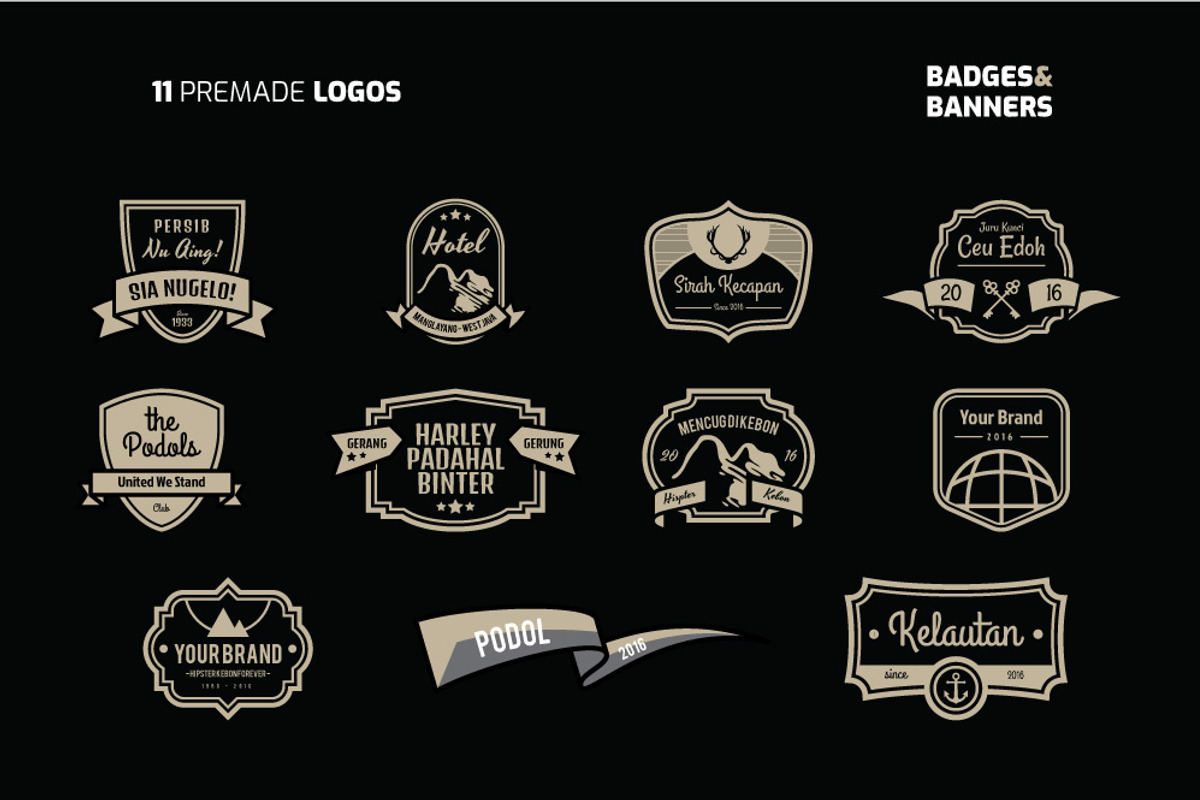 Badges & Banners Kit, an Object Graphic by Juru Rancang Graphic (Photo 4 of 5)